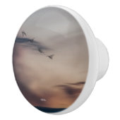 poignée de porte photo oiseaux abstraite (Droite)