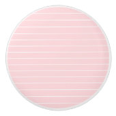 Poignée de porte rayée rose et blanc (Devant)