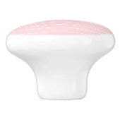 Poignée de porte rayée rose et blanc (Côté)