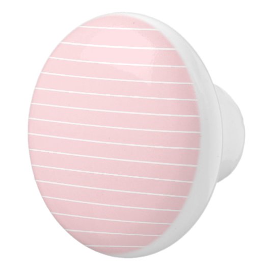 Poignée de porte rayée rose et blanc (Droite)
