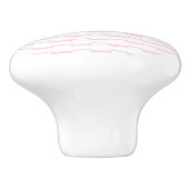 Poignée de porte rayée rose et blanc (Côté)