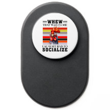 Poignée de téléphone anti-coq social drôle