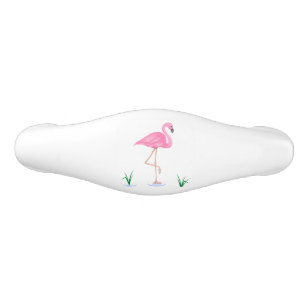 Poignée De Tiroir En Céramique Flamant rose