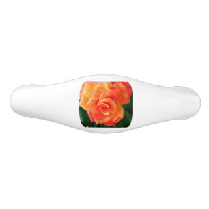 Poignée De Tiroir En Céramique Fleur rose orange