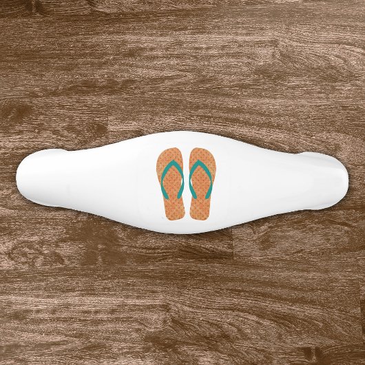 Poignée De Tiroir En Céramique Orange Green Summer Beach Flip Flops Porte Knoor