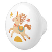 Poignée de tiroir en céramique - Poney de cirque p (Droite)