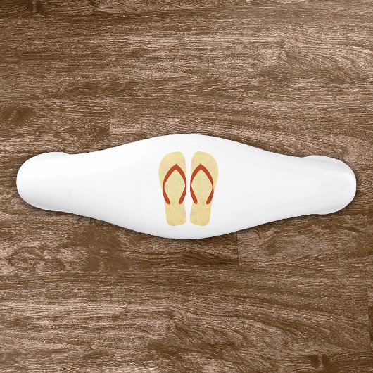 Poignée De Tiroir En Céramique Thème de plage d'été jaune