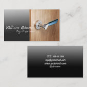 Poignée en bois conception de la carte de visite (Devant / Derrière)