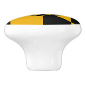 Poignée en céramique avec drapeau de Baltimore, US (Côté)