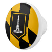 Poignée en céramique avec drapeau de Baltimore, US (Droite)