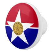 Poignée en céramique avec drapeau de Dallas, USA (Droite)