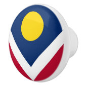 Poignée en céramique avec drapeau de Denver City,  (Droite)