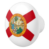 Poignée en céramique avec drapeau de Floride, USA (Droite)