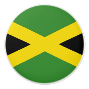 Poignée en céramique avec drapeau de la Jamaïque