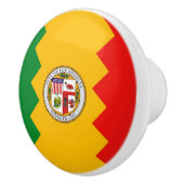 Poignée en céramique avec drapeau de Los Angeles,  (Droite)