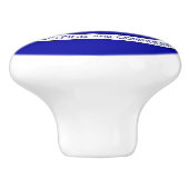 Poignée en céramique avec drapeau de Louisiane, US (Côté)