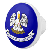 Poignée en céramique avec drapeau de Louisiane, US (Droite)