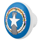 Poignée en céramique avec drapeau de Mariana du No (Droite)