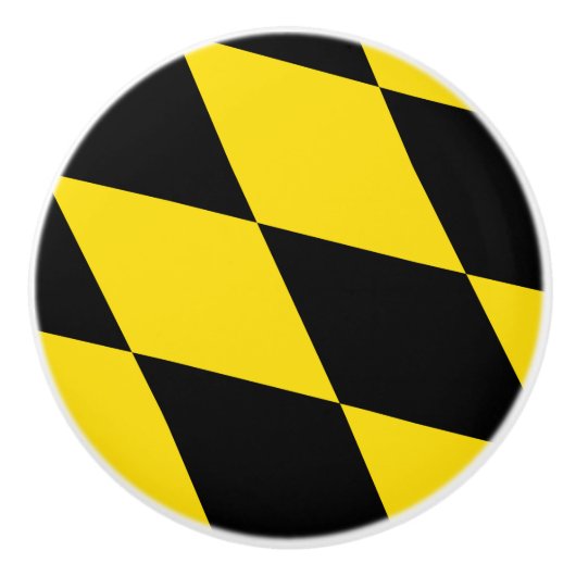 Poignée en céramique avec drapeau de Munich (Devant)