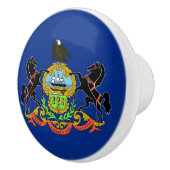 Poignée en céramique avec drapeau de Pennsylvanie, (Droite)