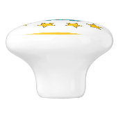 Poignée en céramique avec drapeau de Rhode Island, (Côté)