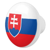 Poignée en céramique avec drapeau de Slovaquie (Droite)