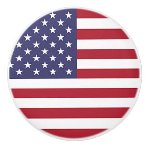 Poignée en céramique avec drapeau des USA