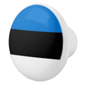 Poignée en céramique avec drapeau d'Estonie (Droite)