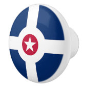 Poignée en céramique avec drapeau d'Indianapolis, (Droite)