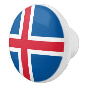 Poignée en céramique avec drapeau d'Islande (Droite)