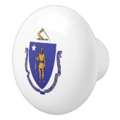 Poignée en céramique avec drapeau du Massachusetts (Droite)