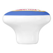 Poignée en céramique avec drapeau du Minnesota (Côté)