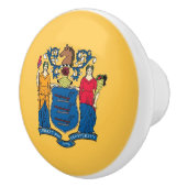 Poignée en céramique avec drapeau du New Jersey, U (Droite)