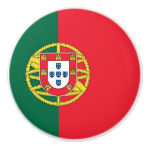 Poignée en céramique avec drapeau du Portugal