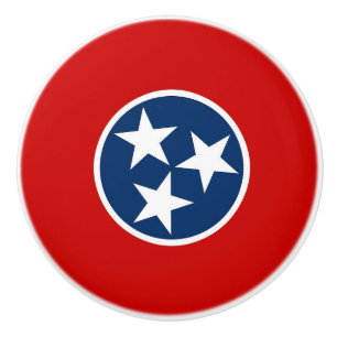 Poignée en céramique avec drapeau du Tennessee, US