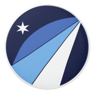 Poignée en céramique avec le drapeau de Columbia,