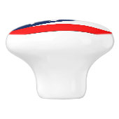 Poignée en céramique avec le drapeau de l'Ohio, US (Côté)