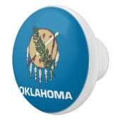 Poignée en céramique avec le drapeau de l'Oklahoma (Droite)