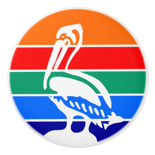 Poignée en céramique avec le drapeau de Saint-Péte