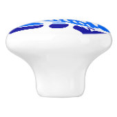 Poignée en céramique avec le drapeau de Saint-Péte (Côté)