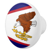 Poignée en céramique avec le drapeau des Samoa amé (Droite)