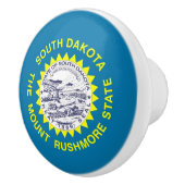 Poignée en céramique avec le drapeau du Dakota du (Droite)