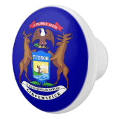 Poignée en céramique avec le drapeau du Michigan (Droite)