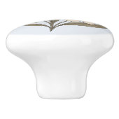 Poignée en Céramique douceur du matin, florale (Côté)