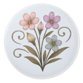 Poignée en Céramique joyeux printemps-floral (Devant)