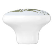 Poignée en Céramique petit bouquet nature (Côté)