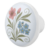 Poignée en Céramique petit bouquet nature (Droite)