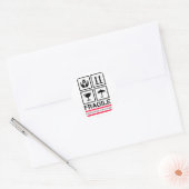 Poignée fragile avec soin étiquette graphique (Enveloppe)