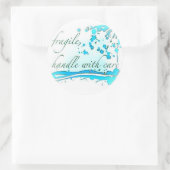 poignée fragile avec soin grand autocollant (Sac)