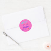 Poignée fragile avec soin ne plie pas autocollant (Enveloppe)
